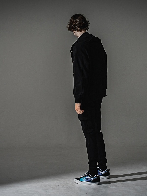�㴰���RESOUND CLOTHING���ꥵ����ɥ���������/blister Varsity hoodie/BLACK