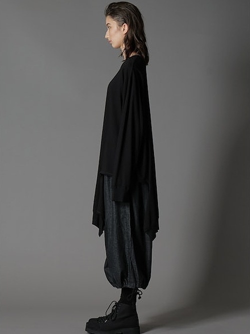 SALE40%OFF/Ground Y饦ɥ磻/30/- COTTON JERSEY SLASH PIPING T-SHIRT/WHITE