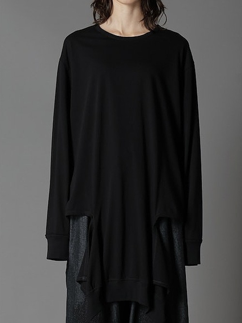 SALE40%OFF/Ground Y饦ɥ磻/30/- COTTON JERSEY SLASH PIPING T-SHIRT/WHITE
