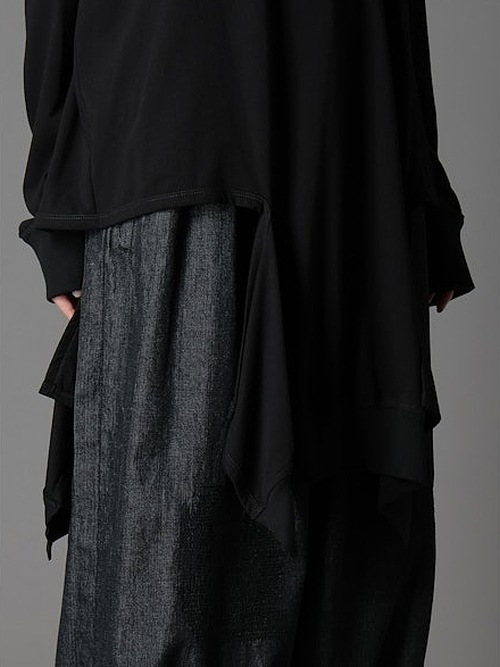 SALE40%OFF/Ground Y饦ɥ磻/30/- COTTON JERSEY SLASH PIPING T-SHIRT/WHITE