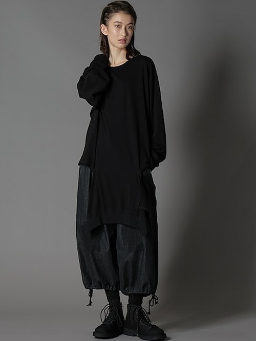 SALE40%OFF/Ground Y饦ɥ磻/30/- COTTON JERSEY SLASH PIPING T-SHIRT/WHITE
