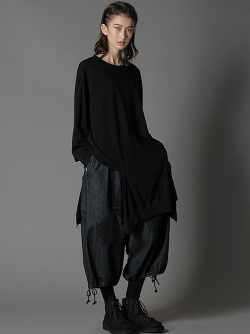 SALE40%OFF/Ground Y饦ɥ磻/30/- COTTON JERSEY SLASH PIPING T-SHIRT/WHITE