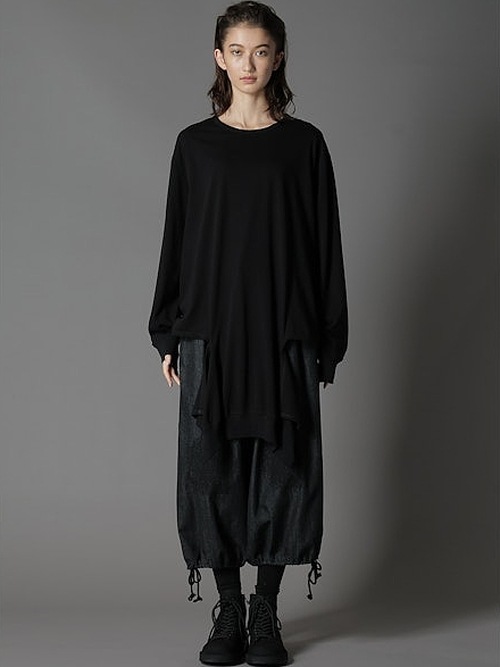 SALE40%OFF/Ground Y饦ɥ磻/30/- COTTON JERSEY SLASH PIPING T-SHIRT/WHITE