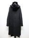 nude:masahiko maruyama ̡:ޥҥޥ/Wool Cotton Dread Boa REVERSIBLE LONG HOODIE COAT/Black