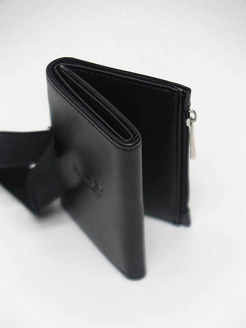 SALE40%OFF/Ground Y饦ɥ磻/Eco leather threefold mini wallet/BLACK.