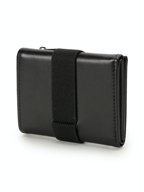 SALE40%OFF/Ground Y饦ɥ磻/Eco leather threefold mini wallet/BLACK.