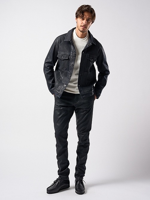 �㴰���wjk�����֥른��������/coating draping pants/black