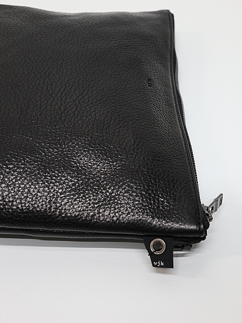 wjk֥른/KOBE LEATHER big poach/black