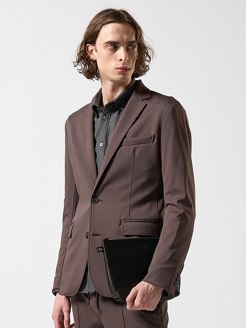 wjk֥른/KOBE LEATHER big poach/black