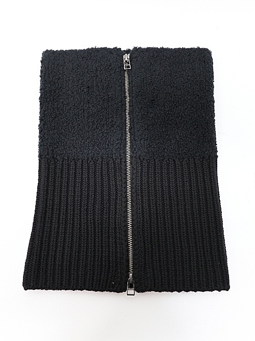 Ground Y饦ɥ磻/Wool boa+EX FineMerino Wool NECK WARMER/BLACK