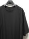 Ground Y�����饦��ɥ磻/30 HARD TWIST STRETCH JERSEY LEFT SIDE CUT OUT SHORT SLEEVED T/BLACK