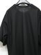 Ground Y�����饦��ɥ磻/30 HARD TWIST STRETCH JERSEY LEFT SIDE CUT OUT SHORT SLEEVED T/BLACK