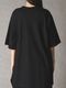Ground Y�����饦��ɥ磻/30 HARD TWIST STRETCH JERSEY LEFT SIDE CUT OUT SHORT SLEEVED T/BLACK