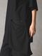 Ground Y�����饦��ɥ磻/30 HARD TWIST STRETCH JERSEY LEFT SIDE CUT OUT SHORT SLEEVED T/BLACK