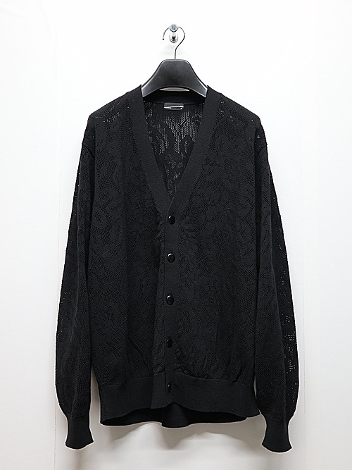 LAD MUSICIAN����å� �ߥ塼�������/FLOWER MESH CARDIGAN/BLACK