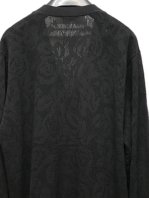 LAD MUSICIAN����å� �ߥ塼�������/FLOWER MESH CARDIGAN/BLACK