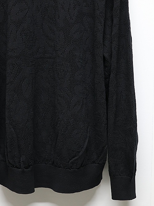 LAD MUSICIAN����å� �ߥ塼�������/FLOWER MESH CARDIGAN/BLACK