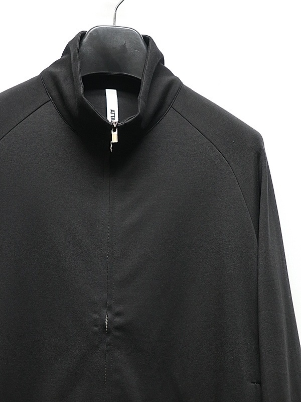 ATTACHMENT�������å�����/COTTON DOUBLE FACE STAND COLLAR JACKET/BLACK