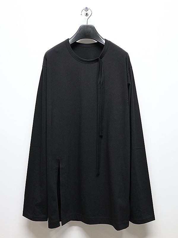Ground Y�����饦��ɥ磻/30/- COTTON JERSEY LONG SLEEVED T/BLACK