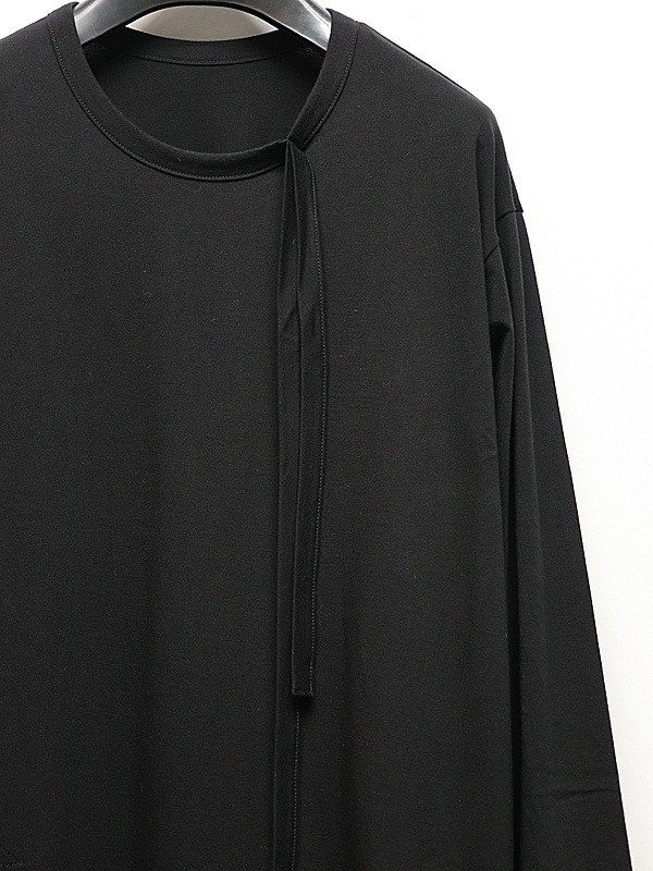 Ground Y�����饦��ɥ磻/30/- COTTON JERSEY LONG SLEEVED T/BLACK