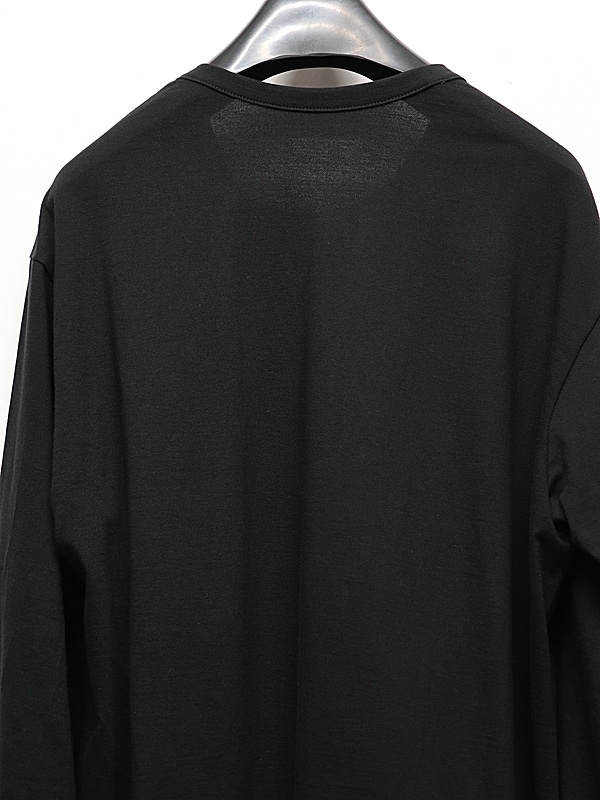 Ground Y�����饦��ɥ磻/30/- COTTON JERSEY LONG SLEEVED T/BLACK