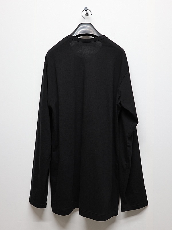 Ground Y�����饦��ɥ磻/30/- COTTON JERSEY LONG SLEEVED T/BLACK