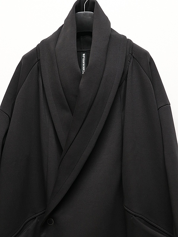 RIPVANWINKLE����åץ����󥦥��󥯥�/���åȥ󥨥����㡼�� RAP JERSEY COAT/BLACK