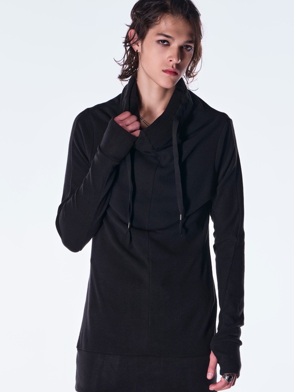 (ͽ���ʡ�10������11������ͽ��/kiryuyrik������奦����奦/Heat Tech Jersey Loose Neck Pull Over/Black