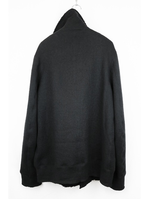 nude:masahiko maruyama ̡:ޥҥޥ/Wool Cotton Dread Boa ZIPUP JACKET/Black