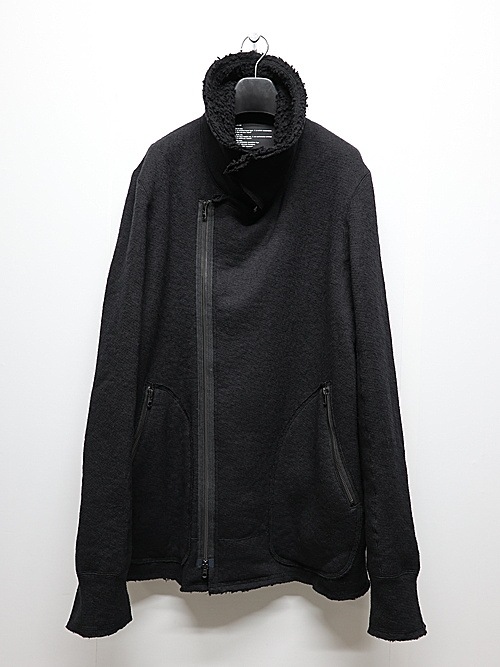 nude:masahiko maruyama ̡:ޥҥޥ/Wool Cotton Dread Boa ZIPUP JACKET/Black