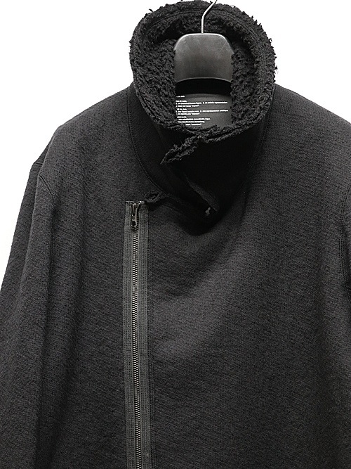 nude:masahiko maruyama ̡:ޥҥޥ/Wool Cotton Dread Boa ZIPUP JACKET/Black