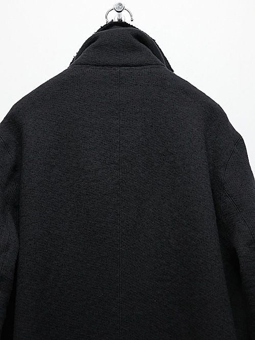 nude:masahiko maruyama ̡:ޥҥޥ/Wool Cotton Dread Boa ZIPUP JACKET/Black