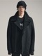 nude:masahiko maruyama ̡:ޥҥޥ/Wool Cotton Dread Boa ZIPUP JACKET/Black
