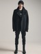 nude:masahiko maruyama ̡:ޥҥޥ/Wool Cotton Dread Boa ZIPUP JACKET/Black