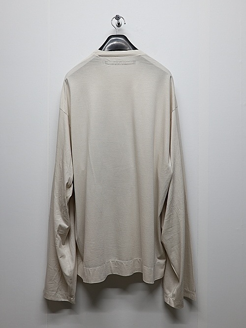 JULIUSꥦ/COTTON/MODAL JERSEY CUT & SEWN3/OFF WHITE