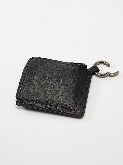 �㴰���wjk�����֥른��������/KOBE LEATHER mini wallet/black