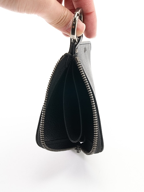 �㴰���wjk�����֥른��������/KOBE LEATHER mini wallet/black