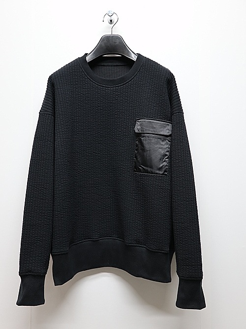 RESOUND CLOTHINGꥵɥ/Stripe quilting drop trainer/BLACK