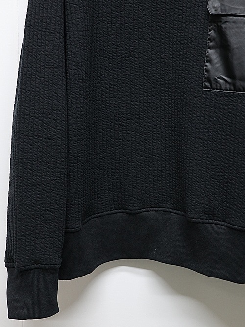 RESOUND CLOTHINGꥵɥ/Stripe quilting drop trainer/BLACK