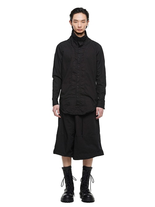 (ͽ����)8��9������ͽ��/JULIUS����ꥦ��/COTTON/NYLON TWILL SHIRT1/BLACK