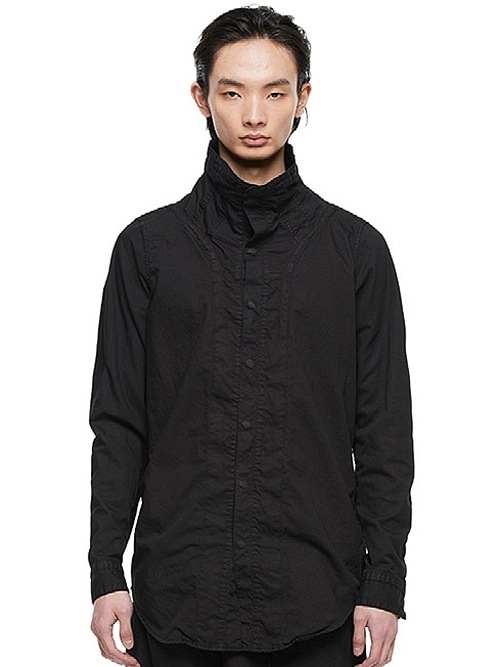 (ͽ����)8��9������ͽ��/JULIUS����ꥦ��/COTTON/NYLON TWILL SHIRT1/BLACK