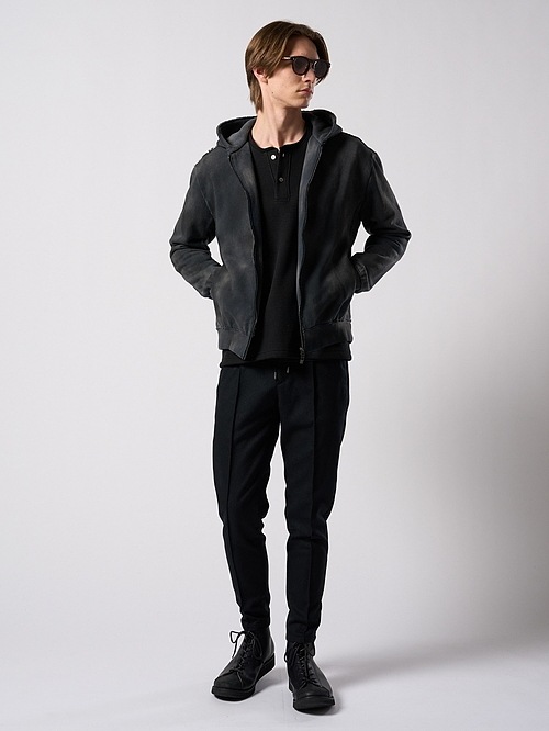 (ͽ���ʡ�9��10������ͽ��/wjk�����֥른��������/fade zip-up hoodie/fade black