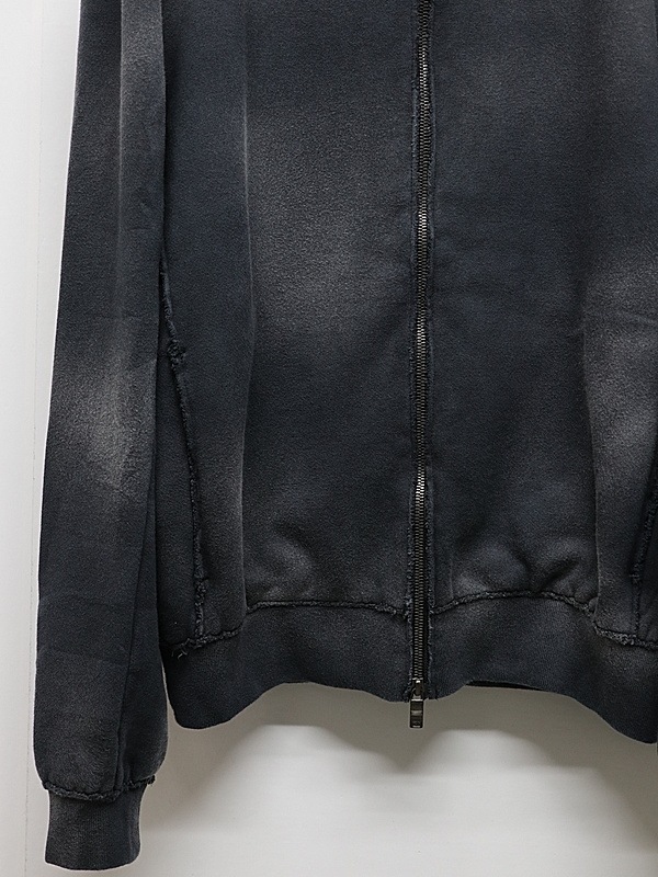 wjk�����֥른��������/fade zip-up hoodie/fade black