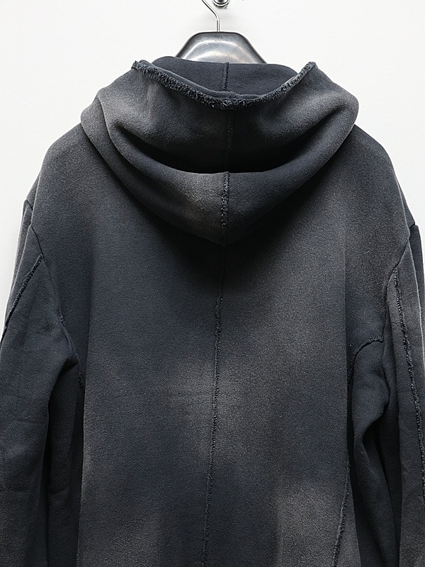 wjk�����֥른��������/fade zip-up hoodie/fade black