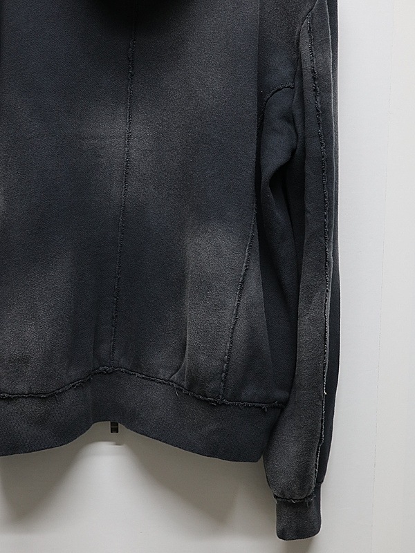 wjk�����֥른��������/fade zip-up hoodie/fade black