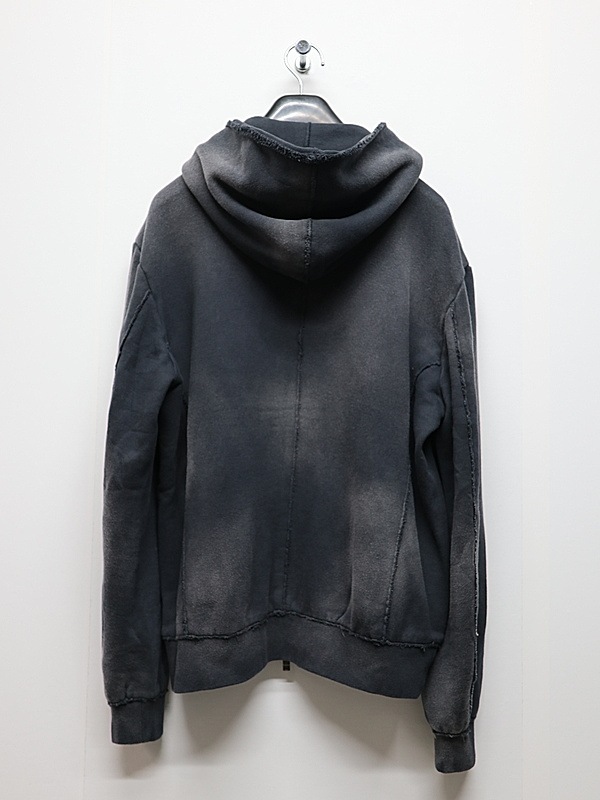 wjk�����֥른��������/fade zip-up hoodie/fade black