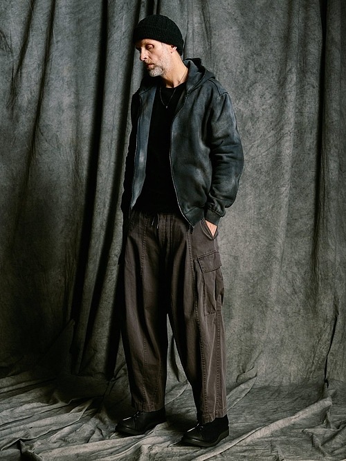 (ͽ���ʡ�9��10������ͽ��/wjk�����֥른��������/fade zip-up hoodie/fade black