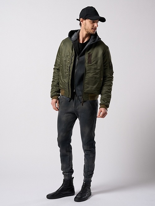 (ͽ���ʡ�9��10������ͽ��/wjk�����֥른��������/fade zip-up hoodie/fade black