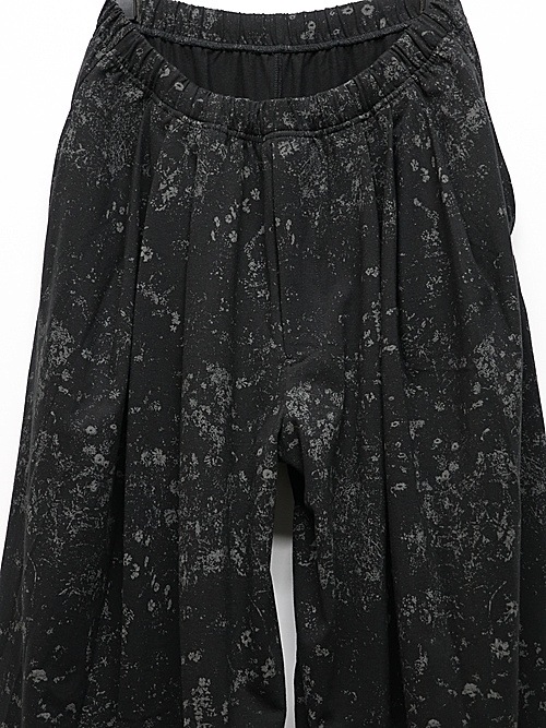 LAD MUSICIANå ߥ塼/40/T SMALL FLOWER 3T WIDE PANTS/BLACK