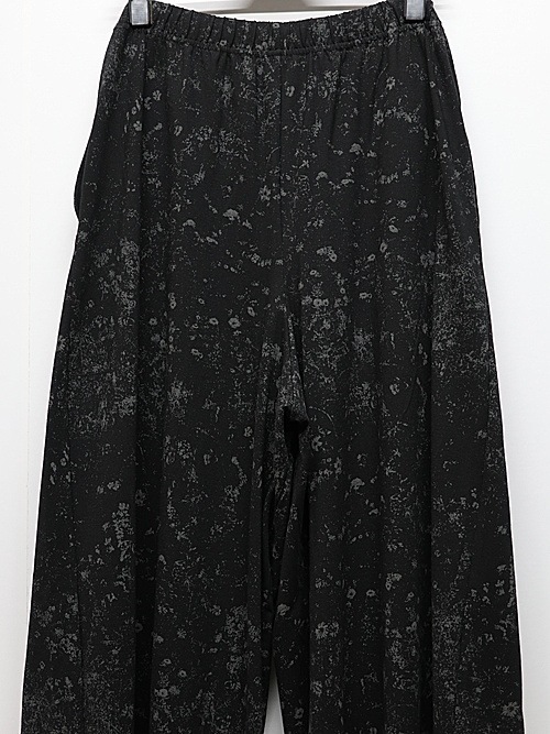 LAD MUSICIANå ߥ塼/40/T SMALL FLOWER 3T WIDE PANTS/BLACK